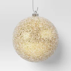 9ct 100mm Christmas Ornament Set Iced Green/Champagne/Red - Wondershop™ -Christmas Lights GUEST 90102ccc 42a5 454c 90fc 81e2e9c0f774