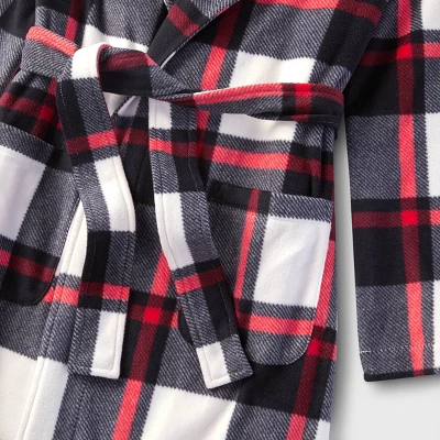 Kids' Buffalo Check Matching Family Robe - Wondershop™ Black 3 Kids' Buffalo Check Matching Family Robe - Wondershop™ Black - Image 3