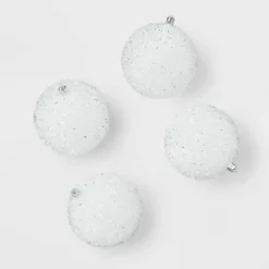 9pc Tinsel Ball Christmas Tree Ornament Set - Wondershop™ -Christmas Lights GUEST 94b63486 dc02 4b44 a96b 373664130da7