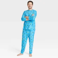 Men's Hanukkah Matching Family Pajama Set - Blue 6 Men's Hanukkah Matching Family Pajama Set - Blue -Christmas Lights GUEST 99e40138 f048 4cb5 ab75 b4cb5422b955