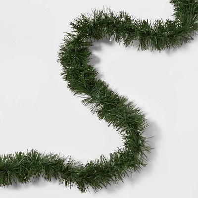 40' Pre-Lit Artificial Pine Christmas Garland Clear Lights - Wondershop™ 2 40' Pre-Lit Artificial Pine Christmas Garland Clear Lights - Wondershop™ - Image 2