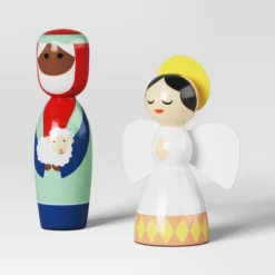 9pc Wood Christmas Nativity Scene Figurine Set - Wondershop™ -Christmas Lights GUEST 9ac3d45f 3aac 40d7 868c 99e2e50bcf37