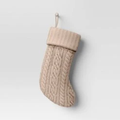 20" Cable Knit Christmas Stocking - Wondershop™ -Christmas Lights GUEST 9dea4c92 4120 473e aa6c a54f80d054b7