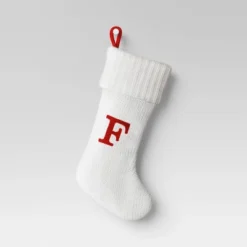 Knit Monogram Christmas Stocking White - Wondershop™ -Christmas Lights GUEST 9f7b12d2 9e33 45f9 8c4e f8170c4ae5af