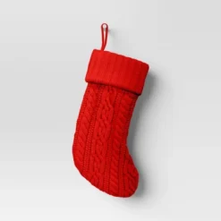 20" Cable Knit Christmas Stocking - Wondershop™ -Christmas Lights GUEST a02fb126 6168 4ea1 9796 997ed9a787fa