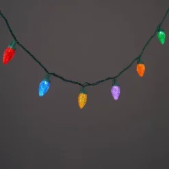 25ct LED C9 Faceted Christmas String Lights With Green Wire - Wondershop™ -Christmas Lights GUEST a27ca4da 49b4 4781 9cde b205d6dba5ad