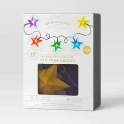10ct LED Star Alternating Slow Fade Christmas String Lights Multicolor Green Wire - Wondershop™ -Christmas Lights GUEST a468094c d910 4bf0 ad4f 69fe6a4d44c0