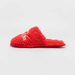 Women's Holiday Merry & Bright Scuff Slippers - Wondershop™ Red
