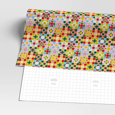 25 Sq Ft Christmas Humble Cheer Premium Red White Icon Stars Plaid - Wondershop™ 2 25 Sq Ft Christmas Humble Cheer Premium Red White Icon Stars Plaid - Wondershop™ - Image 2