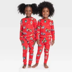 Toddler Holiday City Matching Family Pajama Set - Wondershop™ With Frances Marina Smith Red -Christmas Lights GUEST a6db145f eb03 4026 a66c 3e96b2fdf211