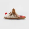 Kids' Holiday Red Nose Rudolf Scuff Slippers - Wondershop™ Brown