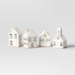 10pc Battery Operated Ceramic Christmas Village Set With Bottle Brush Trees - Wondershop™ White/Tan 6 10pc Battery Operated Ceramic Christmas Village Set With Bottle Brush Trees - Wondershop™ White/Tan -Christmas Lights GUEST aa1ec4a3 06c6 46ac 9e80 65af87efb80d