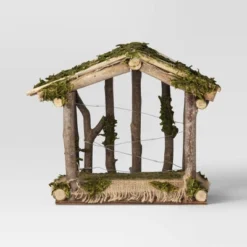 4pc Battery Operated Lit Wood Nativity Scene Figurine Set - Wondershop™ -Christmas Lights GUEST aa9840fe 2891 4766 a331 fd77e6abf848