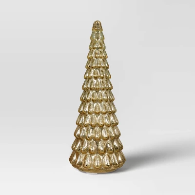 15" Christmas Mercury Glass Tiered Classic Tree Decor - Wondershop™ 2 15" Christmas Mercury Glass Tiered Classic Tree Decor - Wondershop™ - Image 2