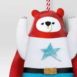 5.25" Christmas Fabric Superhero Ornament Polar Bear - Wondershop™ -Christmas Lights GUEST abab7b43 837a 4075 8321 0620ed7068aa