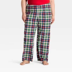 Women's Plaid Microfleece Holiday Matching Family Pajama Pants - Wondershop™ Cream -Christmas Lights GUEST ad84cec6 877c 4ade 81a7 88311e476989
