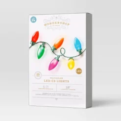 25ct LED C9 Classic Glow Indoor Outdoor Christmas String Lights With Green Wire - Wondershop™ -Christmas Lights GUEST b20ade25 9d0e 4c2f b8ab 037475735cbe