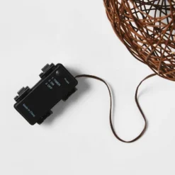 Battery Operated Brown Faux Rattan Sphere Fairy String Lights Warm White With Brown Wire - Wondershop™ -Christmas Lights GUEST b5f6d835 3e6c 4ba8 b25a c46815fe8053