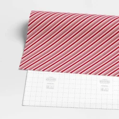 40" 220 Sq Ft Christmas Roll Wrap Red/White Diagonal Stripe - Wondershop™ -Christmas Lights GUEST b7610cfc 740f 4c62 85e9 9704c8693067