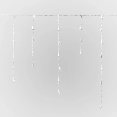 175ct LED Christmas Icicle Lights Spool Warm White With White Wire - Wondershop™ 2 175ct LED Christmas Icicle Lights Spool Warm White With White Wire - Wondershop™ - Image 2