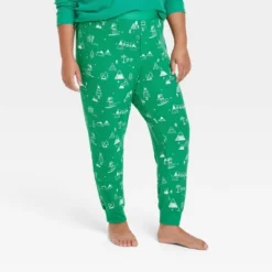 Women's Ski Scene Matching Family Thermal Pajama Pants - Wondershop™ Green -Christmas Lights GUEST bd1f412a f73e 40df b485 9e56fe20287b