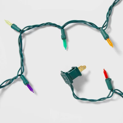 100ct LED Super Bright Mini Christmas String Lights Multicolor With Green Wire - Wondershop™ 4 100ct LED Super Bright Mini Christmas String Lights Multicolor With Green Wire - Wondershop™ - Image 4