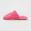 Women's Holiday Oh What Fun! Scuff Slippers - Wondershop™ Pink
