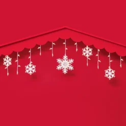 150ct Incandescent Christmas Icicle Lights With Snowflake Novelty Accent Clear Bulbs With White Wire - Wondershop™ -Christmas Lights GUEST c7d7834e 8470 421f 8abc 8c678eec80c3