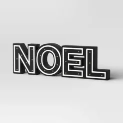 16"x4.75" Battery Operated Lit Wood 'Noel' Tabletop Sign - Wondershop™ Black -Christmas Lights GUEST cdb78b9b 79d1 4ca9 bf37 b97b1a1e8c0b