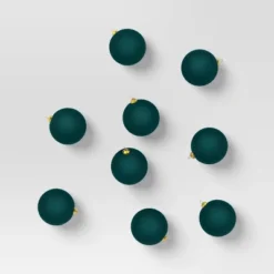 9ct 80mm Christmas Flocked Ball Ornament Set - Wondershop™ -Christmas Lights GUEST d0472f6c 1fa1 4e7b 8ad3 9a64d439a6ff