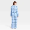 Women's Plaid Flannel Matching Family Pajama Set - Wondershop™ Blue