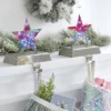 2pk Christmas Lit Iridescent Star Stocking Holder - Wondershop™