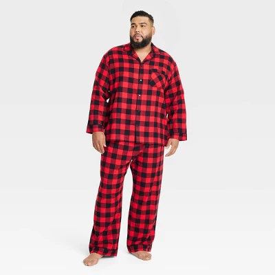 Men's Buffalo Check Flannel Matching Family Pajama Set - Wondershop™ Red 4 Men's Buffalo Check Flannel Matching Family Pajama Set - Wondershop™ Red - Image 4