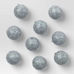 9pc Tinsel Ball Christmas Tree Ornament Set - Wondershop™ -Christmas Lights GUEST e12e2925 9c1c 41cf a7fa fe407c992bdc