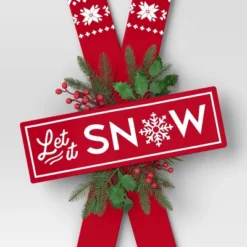 Metal Skis 'Let It Snow' Wall Décor Red/White - Wondershop™ 5 Metal Skis 'Let It Snow' Wall Décor Red/White - Wondershop™ -Christmas Lights GUEST e4229510 c890 4e8f afb9 1ebbb828811c