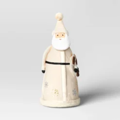 22.5" Fabric Santa Sculpture With Pinecone Wreath - Wondershop™ -Christmas Lights GUEST e48f067e b15b 43f7 8eb0 b638f228ab8c