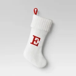 Knit Monogram Christmas Stocking White - Wondershop™ -Christmas Lights GUEST e67d3fea 9476 4163 96cf cf92983dc465