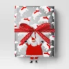 30” 25 Sq Ft Christmas Roll Wrap Red White Polar Bears On Silver - Wondershop™