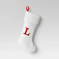 Knit Monogram Christmas Stocking White - Wondershop™ -Christmas Lights GUEST e84f17d3 cf25 4896 a4e8 9097058925be