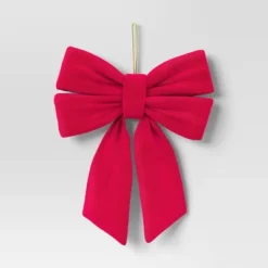 12" Christmas Velvet Bow - Wondershop™ -Christmas Lights GUEST ea75d7dc 4901 4c65 a46a 32dddcc45d72