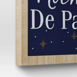 'Noche De Paz' With Metal Star And Bells Christmas Wood Wall Décor - Wondershop™: Vertical Hang -Christmas Lights GUEST f67b9620 98bf 49de 8a81 7a952ec68bbd