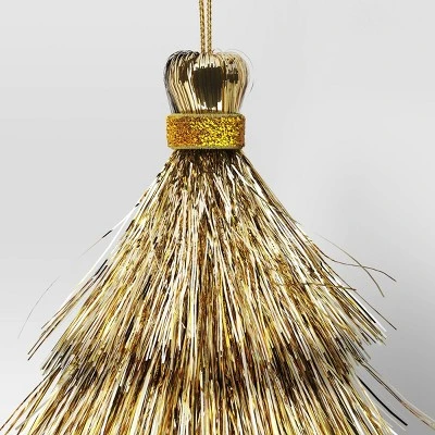 3' 5" Christmas Mini Tassel Ornament Set Champagne - Wondershop™ 2 3' 5" Christmas Mini Tassel Ornament Set Champagne - Wondershop™ - Image 2