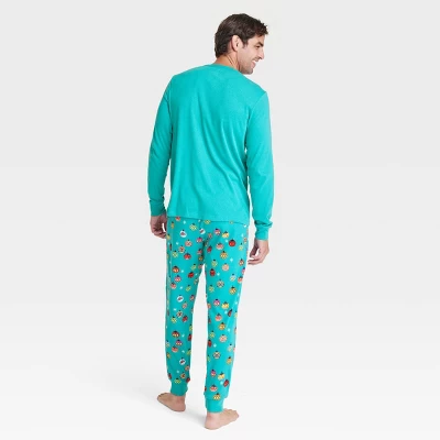 Men's Feliz Navidad Matching Family Pajama Set - Wondershop™ With Dia Pacheco Blue 1 Men's Feliz Navidad Matching Family Pajama Set - Wondershop™ With Dia Pacheco Blue